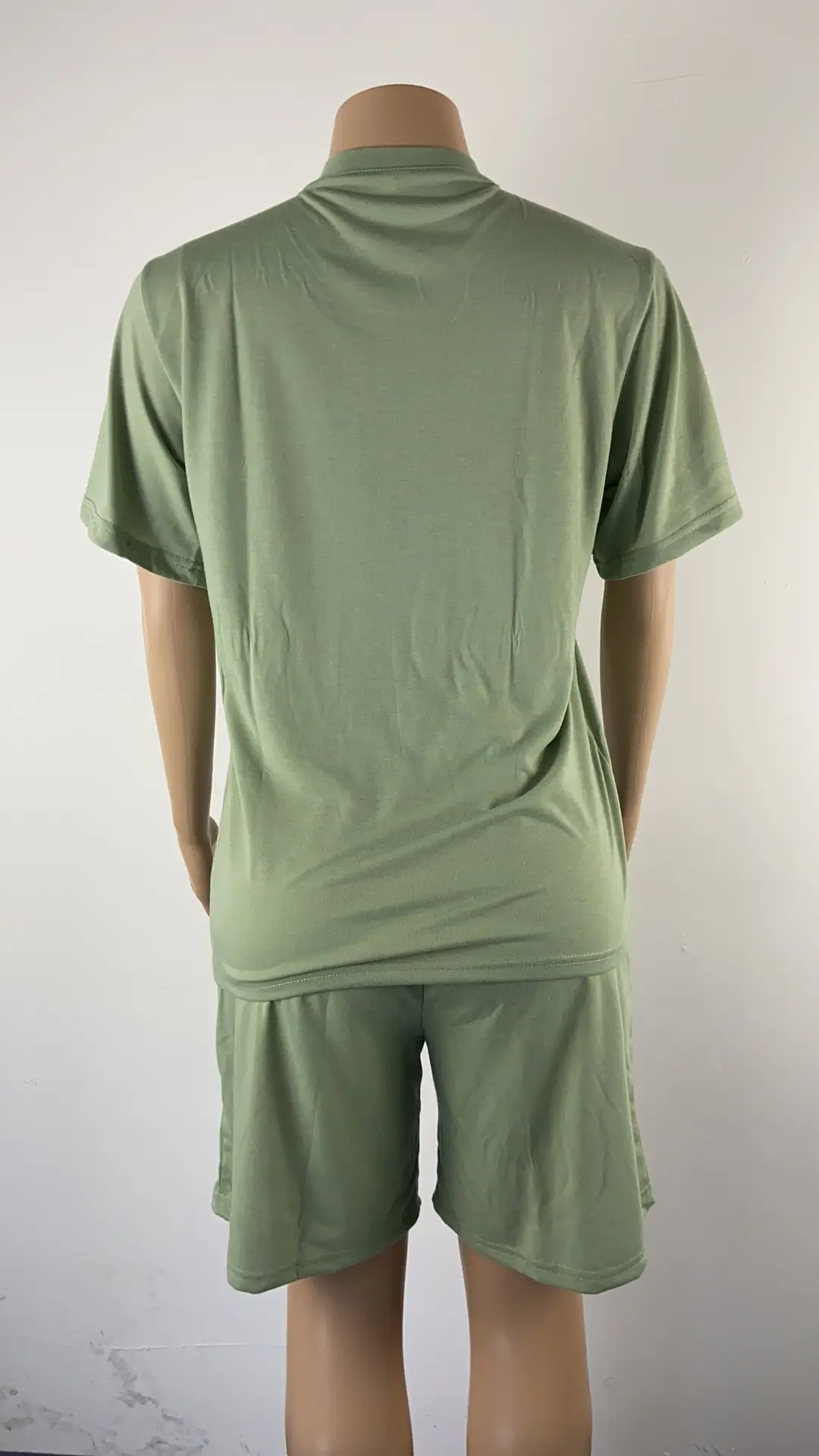 Men Red Short Sleeve Sports Shorts Suit Summer — feature 14