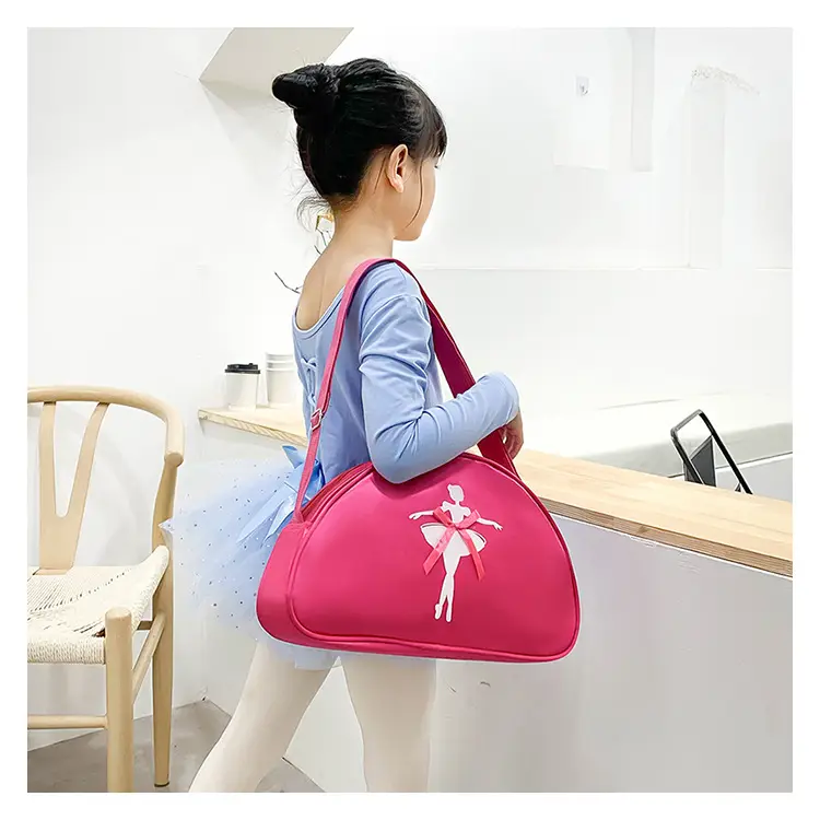 Pink Ballet Print Dance Bag for Girls — feature 21