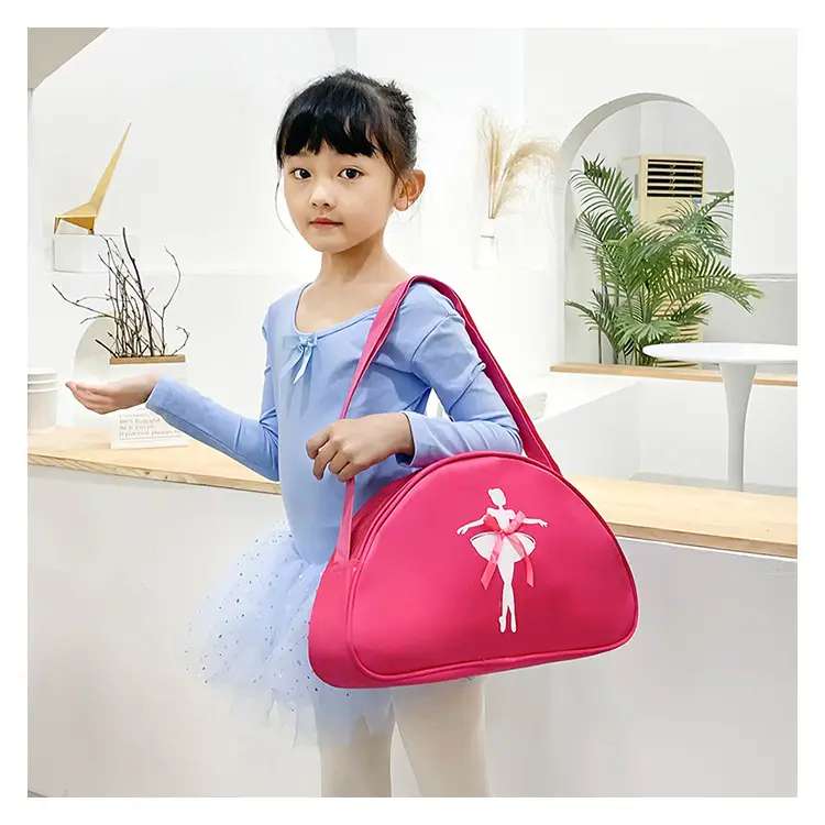 Pink Ballet Print Dance Bag for Girls — feature 22