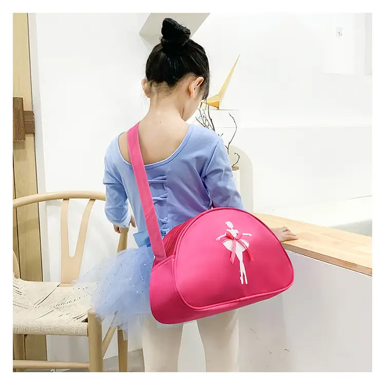 Pink Ballet Print Dance Bag for Girls — feature 23