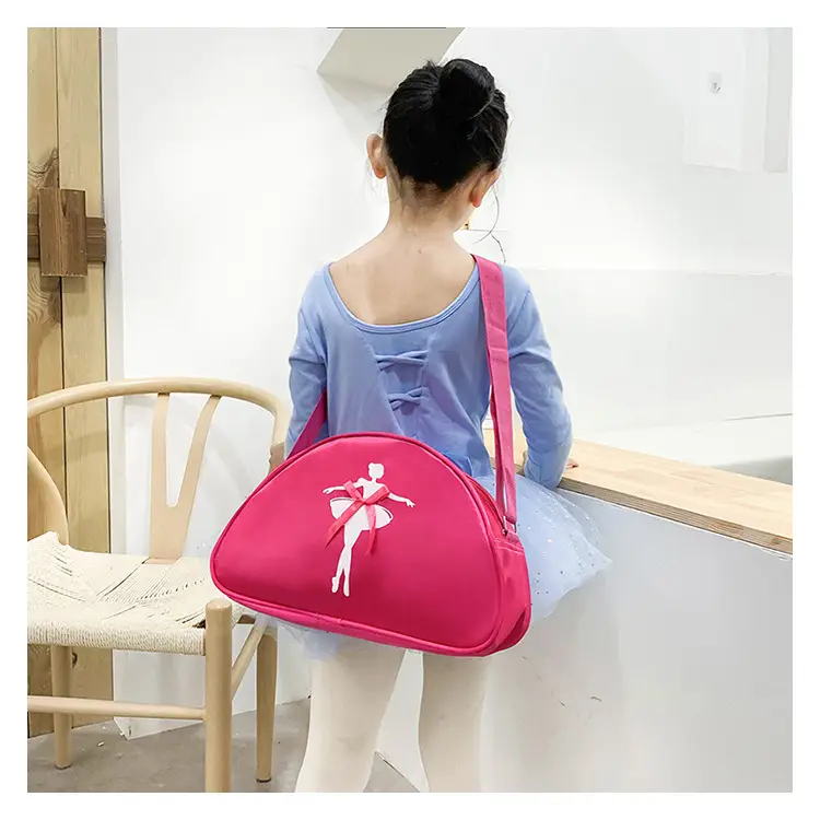 Pink Ballet Print Dance Bag for Girls — feature 24
