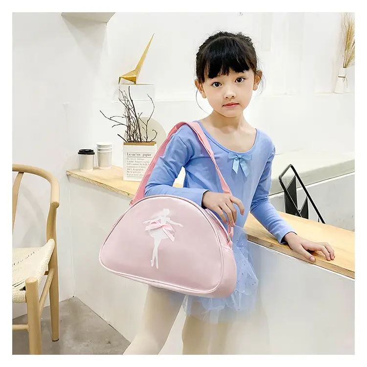 Pink Ballet Print Dance Bag for Girls — feature 25