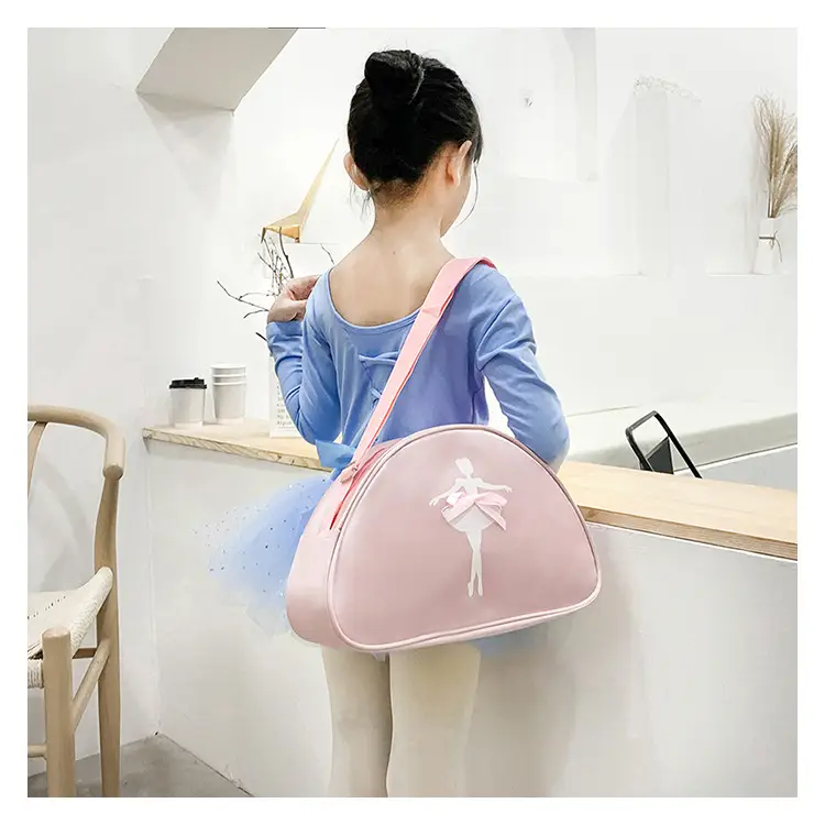 Pink Ballet Print Dance Bag for Girls — feature 26