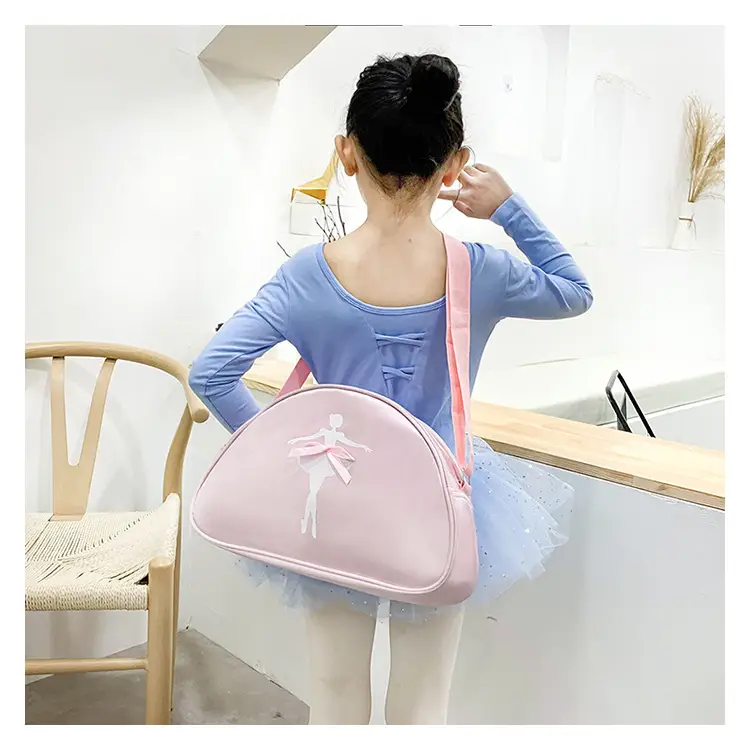 Pink Ballet Print Dance Bag for Girls — feature 27