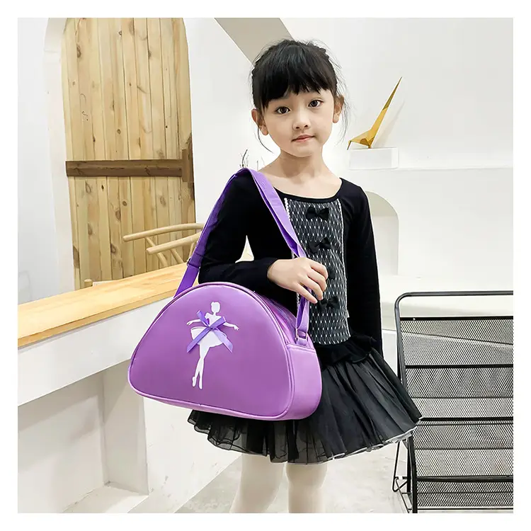 Pink Ballet Print Dance Bag for Girls — feature 28