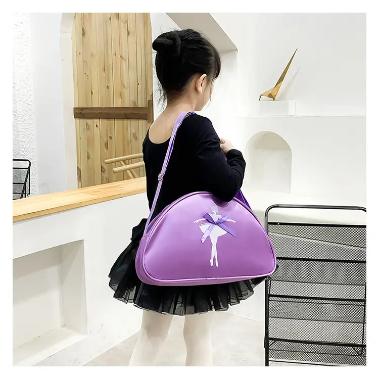 Pink Ballet Print Dance Bag for Girls — feature 29