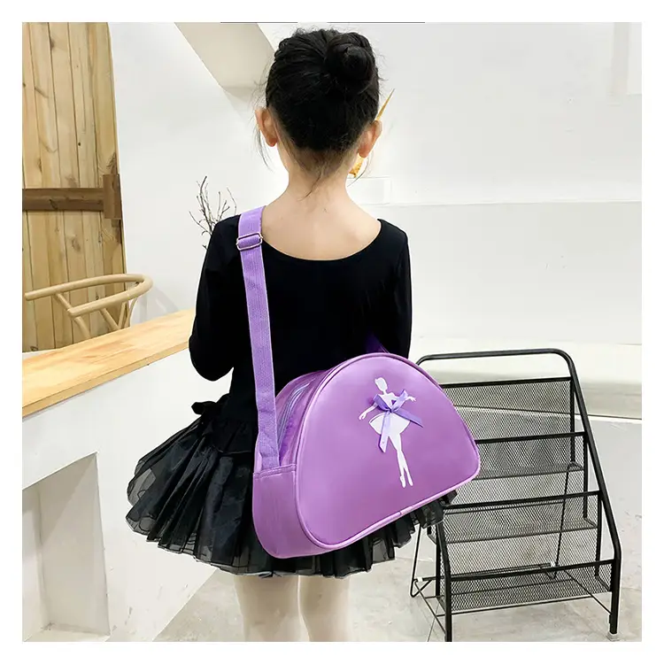 Pink Ballet Print Dance Bag for Girls — feature 30