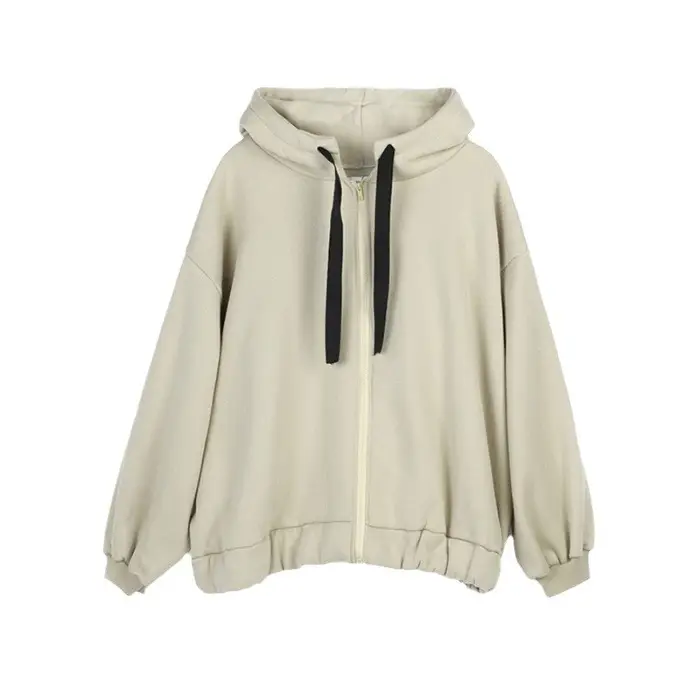 2021 Harajuku Style Velvet Hooded Sweater Jacket Couple Set