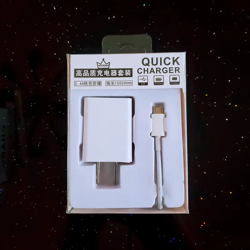 3C Certified Fast USB-C Charging Head 5V2A White Black - Image 2