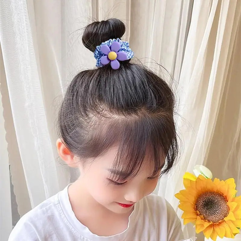 Korean Style Hair Ties for Girls Cartoon Fruit Scrunchies