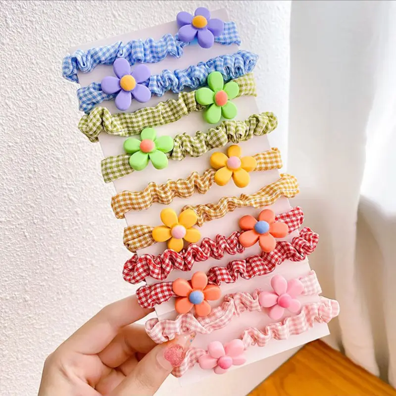 Korean Style Hair Ties for Girls Cartoon Fruit Scrunchies