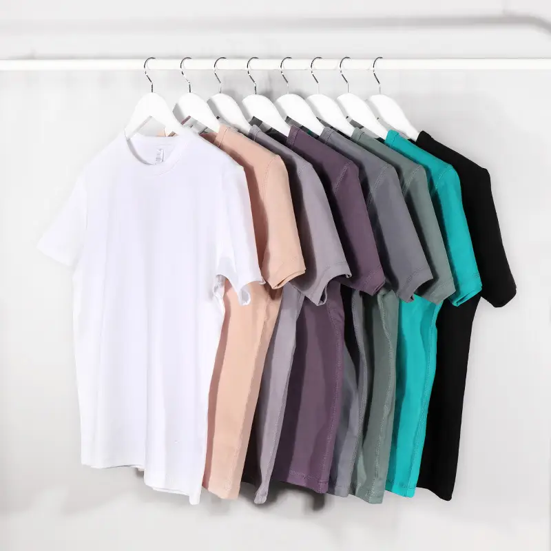 300g Heavy Sanding Cotton Crewneck T-Shirt for Men Women - Image 2