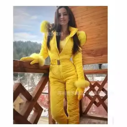 Warm Women's Blue Temperament Jacket Hoodie Jumpsuit