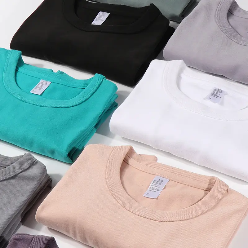 300g Heavy Cotton Green Short Sleeve T-Shirt - Image 10