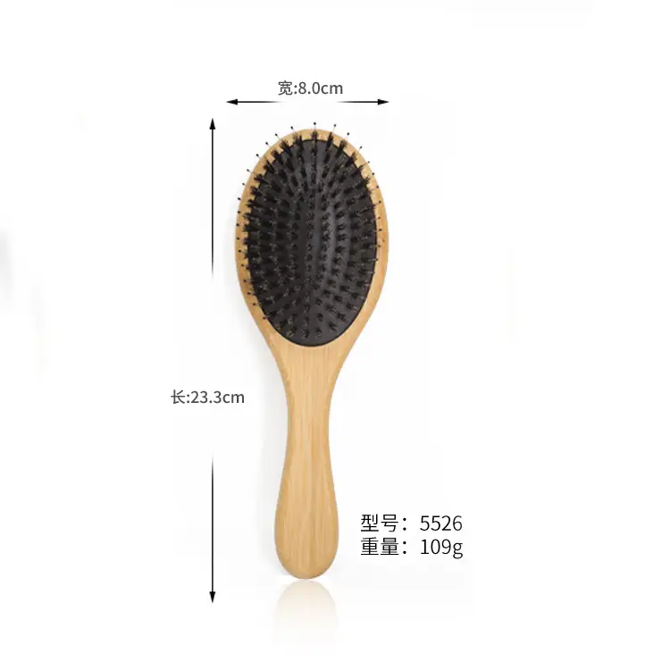 Bamboo Hair Comb with Smooth Texture for Scalp Massage - Image 2