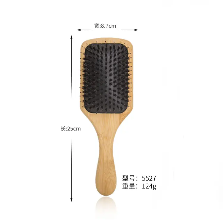 Bamboo Hair Comb with Smooth Texture for Scalp Massage - Image 3