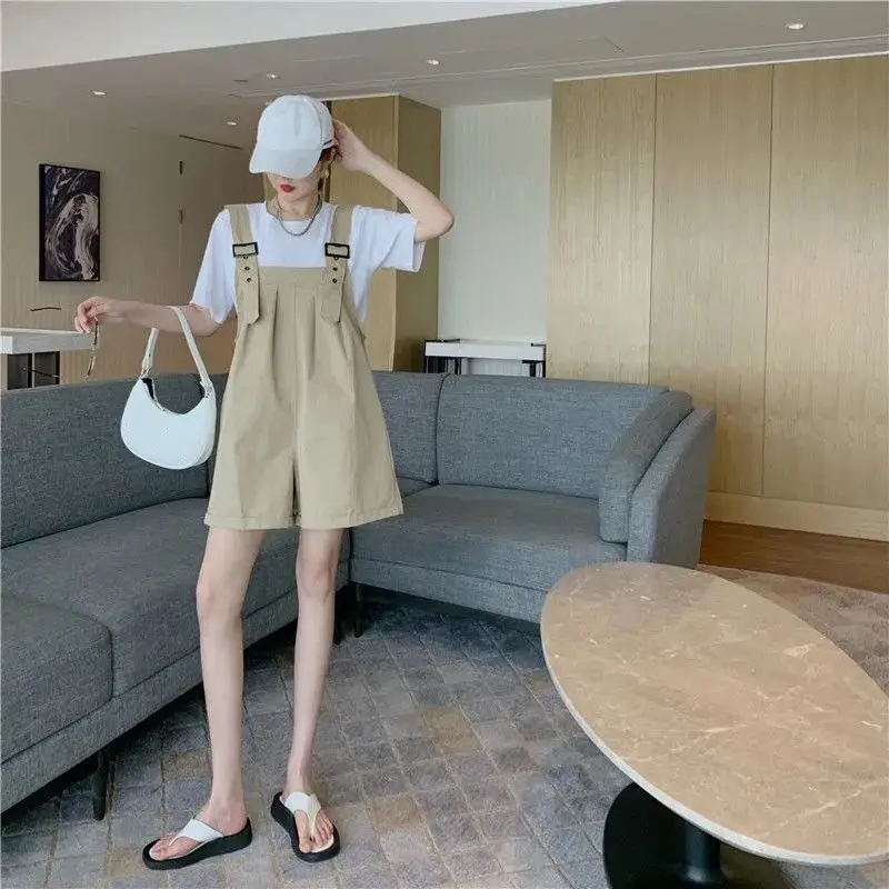 Women's Beige Wide Leg Shorts with Overlap Back — feature 18