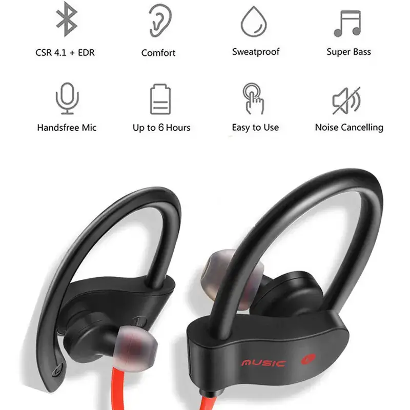 Wireless Cross-Border Neck-Hanging Bluetooth Earbuds Waterproof Sweat Proof - Image 7
