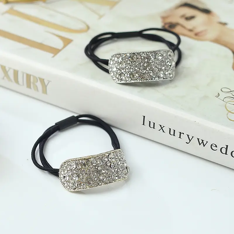Korean Dongdaemun Rhinestone Hair Ring for Women - Image 4