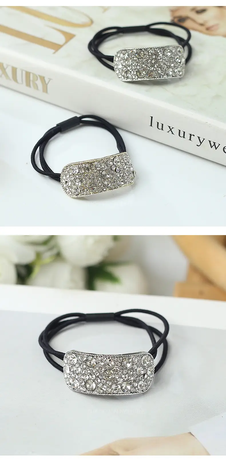 Korean Dongdaemun Rhinestone Hair Ring for Women — feature 10