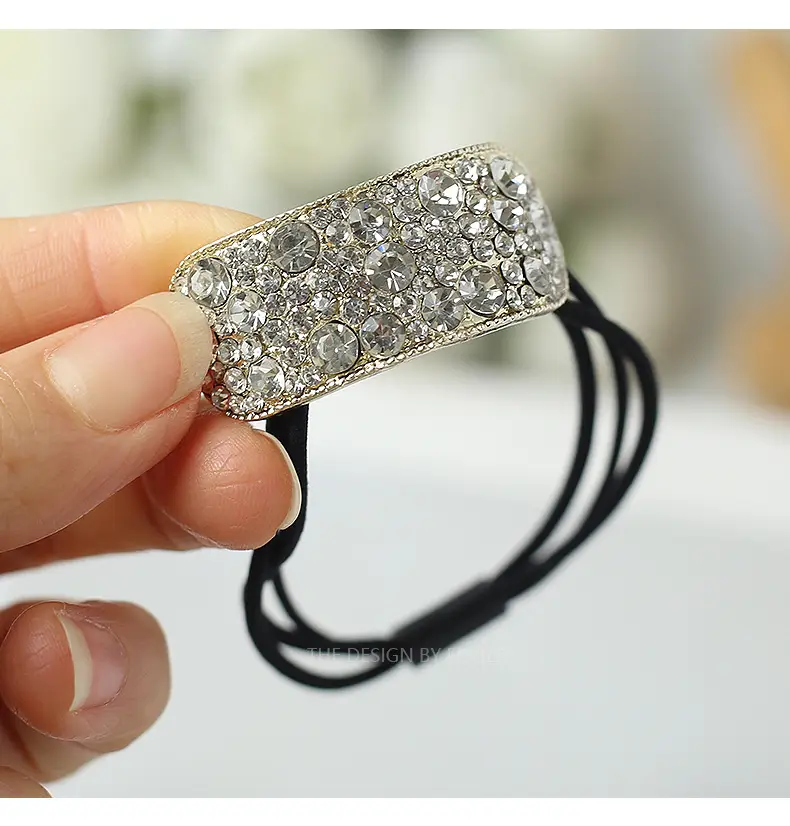 Korean Dongdaemun Rhinestone Hair Ring for Women — feature 8