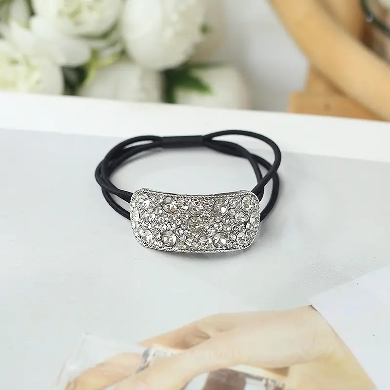 Korean Dongdaemun Rhinestone Hair Ring for Women - Image 2
