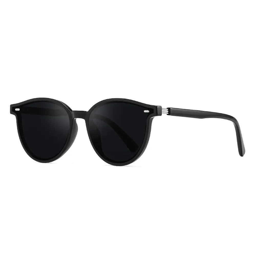 Korean Style Polarizing Sunglasses Black Small Frame - Image 10