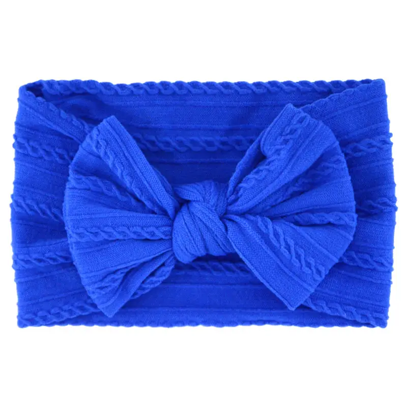 Beige Bow Hairband for Girls with Wide Elastic Band - Image 15