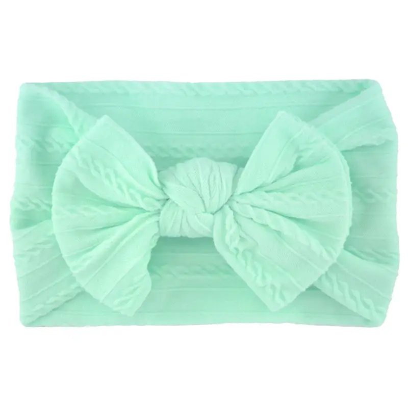 Beige Bow Hairband for Girls with Wide Elastic Band - Image 16