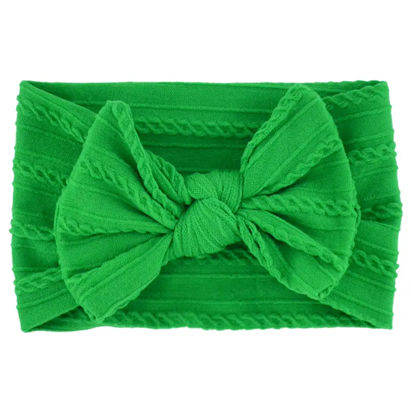 Beige Bow Hairband for Girls with Wide Elastic Band - Image 17