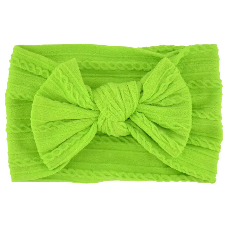 Beige Bow Hairband for Girls with Wide Elastic Band - Image 18