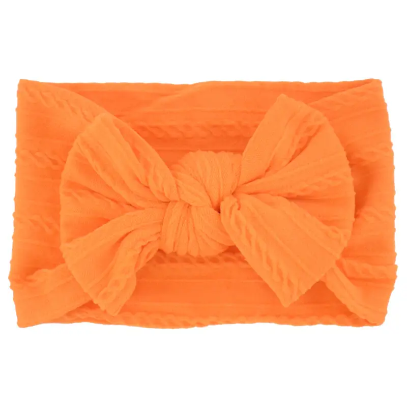 Beige Bow Hairband for Girls with Wide Elastic Band - Image 21