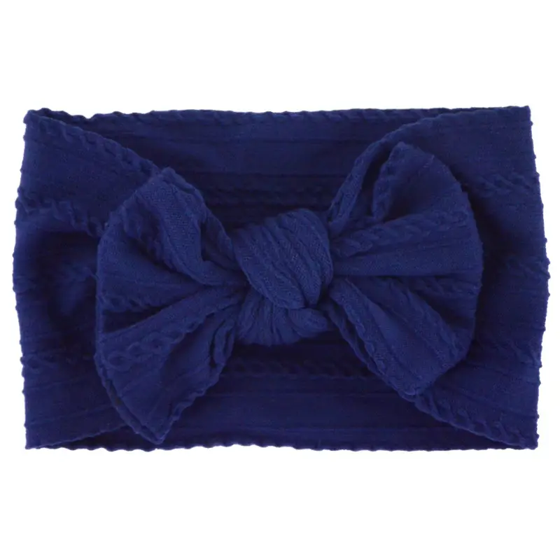 Beige Bow Hairband for Girls with Wide Elastic Band - Image 23