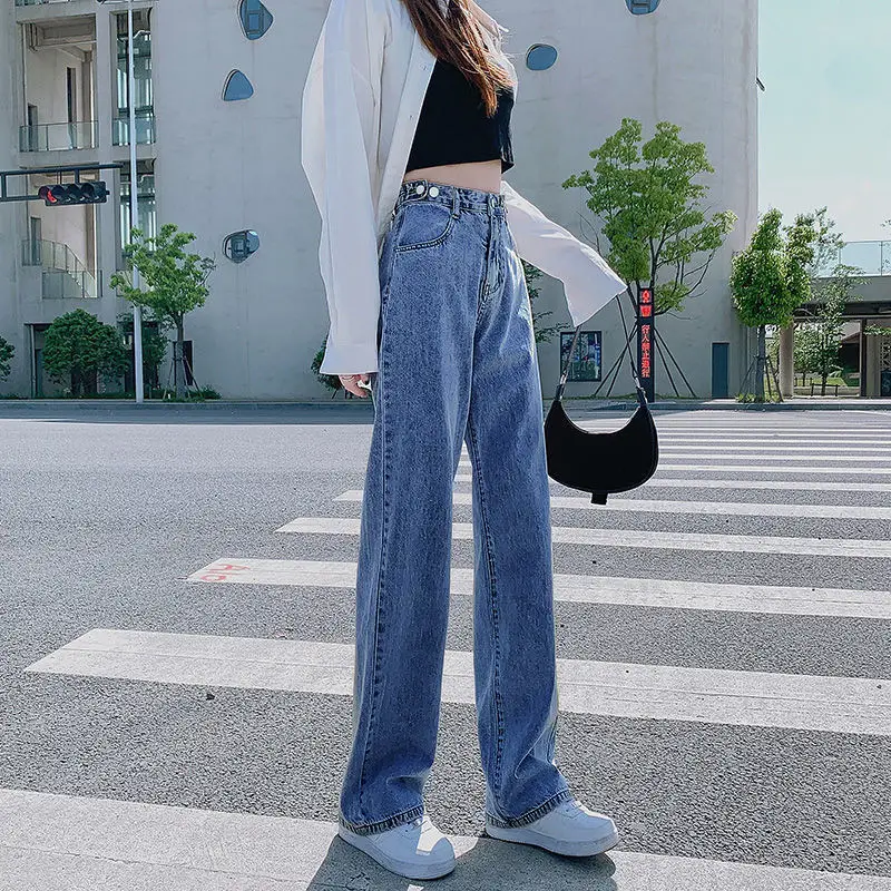 Women Wide Leg Jeans High Waist 2021 Summer - Image 6