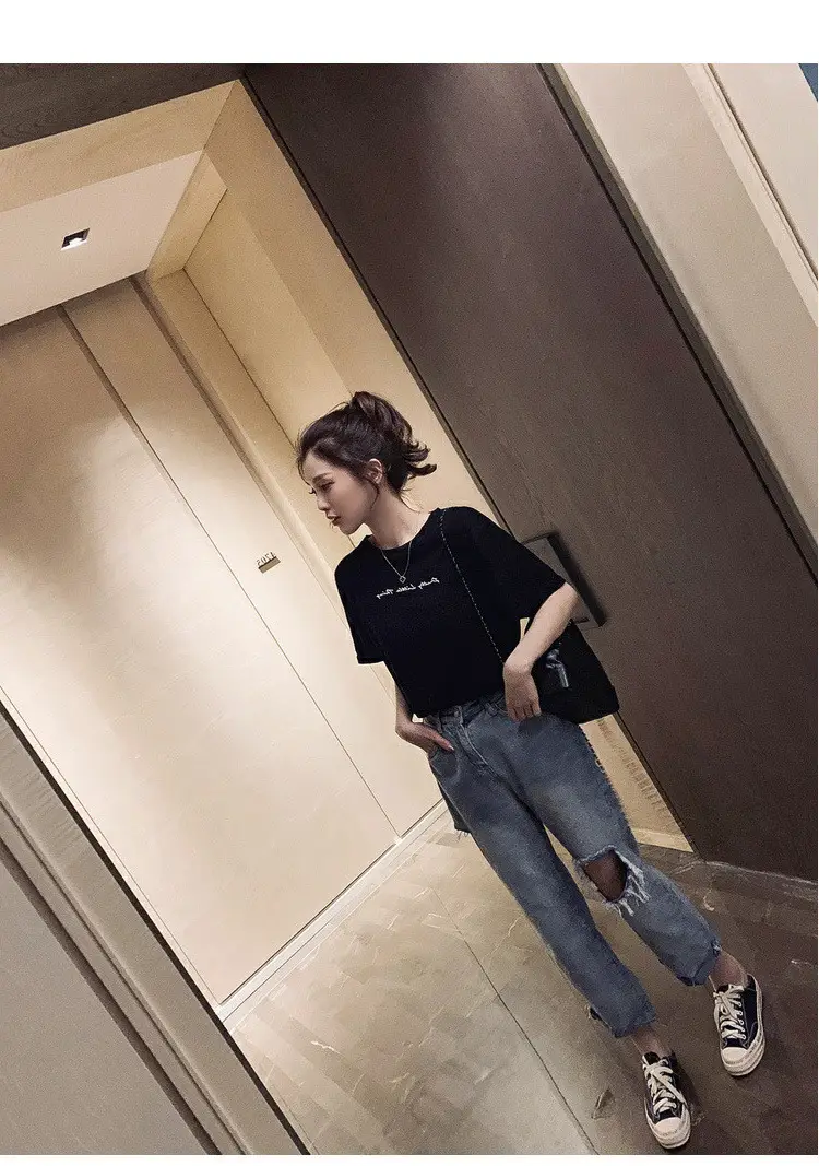 Women Backless T-Shirt Summer 2025 Harajuku Style — feature 12