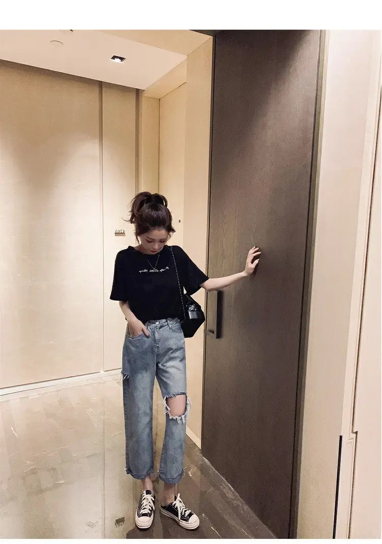 Women Backless T-Shirt Summer 2025 Harajuku Style — feature 13