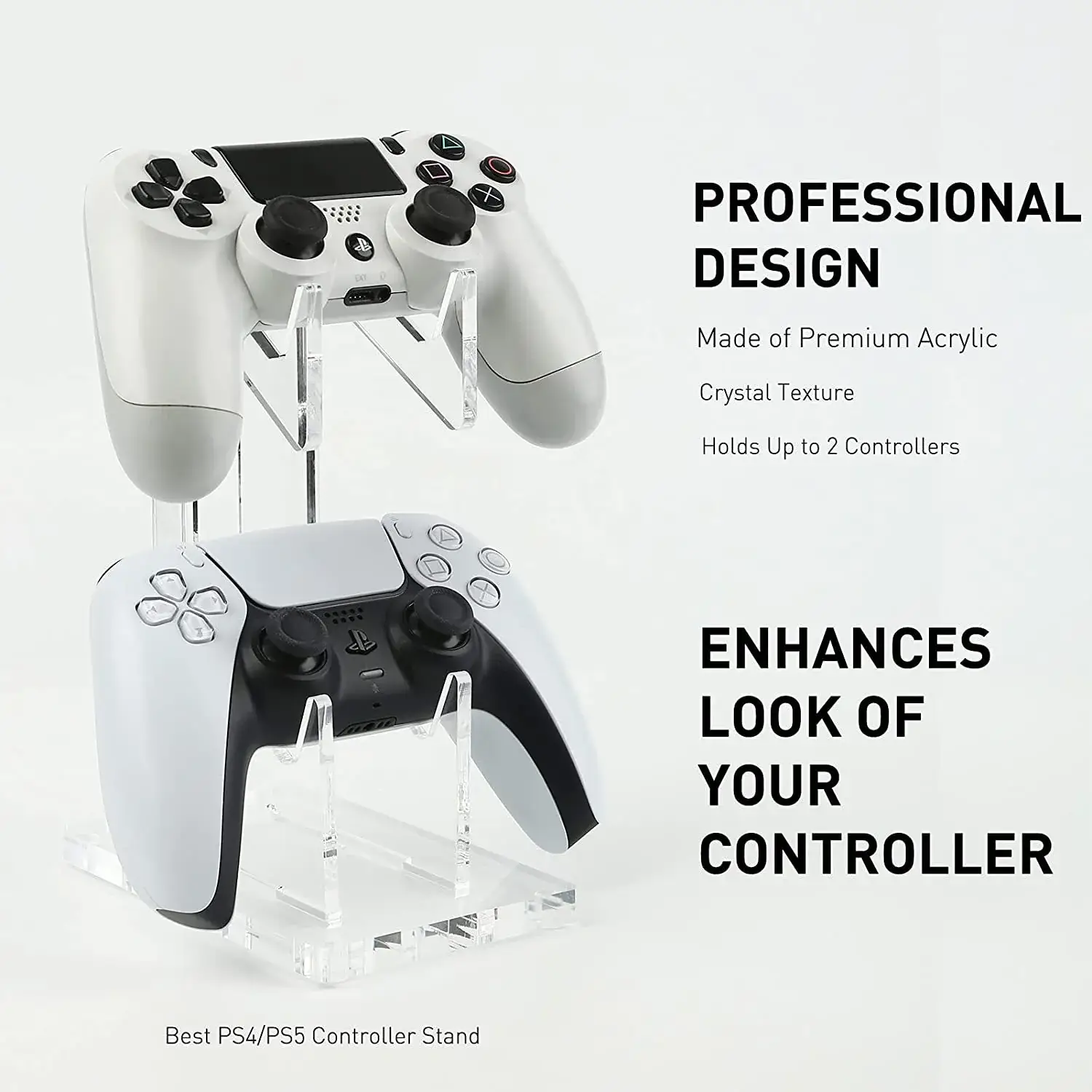 Transparent Blue PS4 Controller Stand for Gaming - Image 10