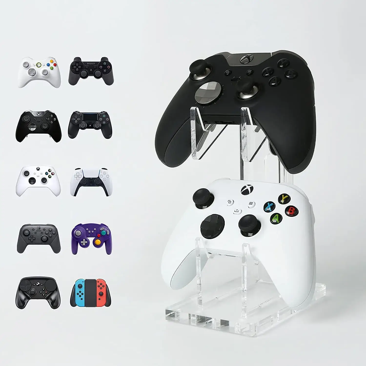 Transparent Blue PS4 Controller Stand for Gaming - Image 12