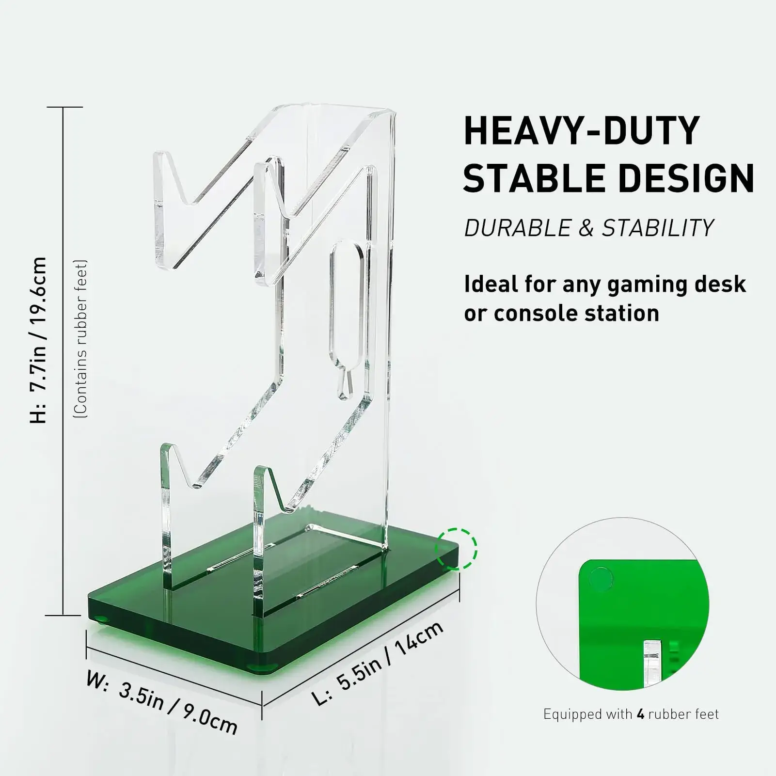 Transparent Blue PS4 Controller Stand for Gaming - Image 6