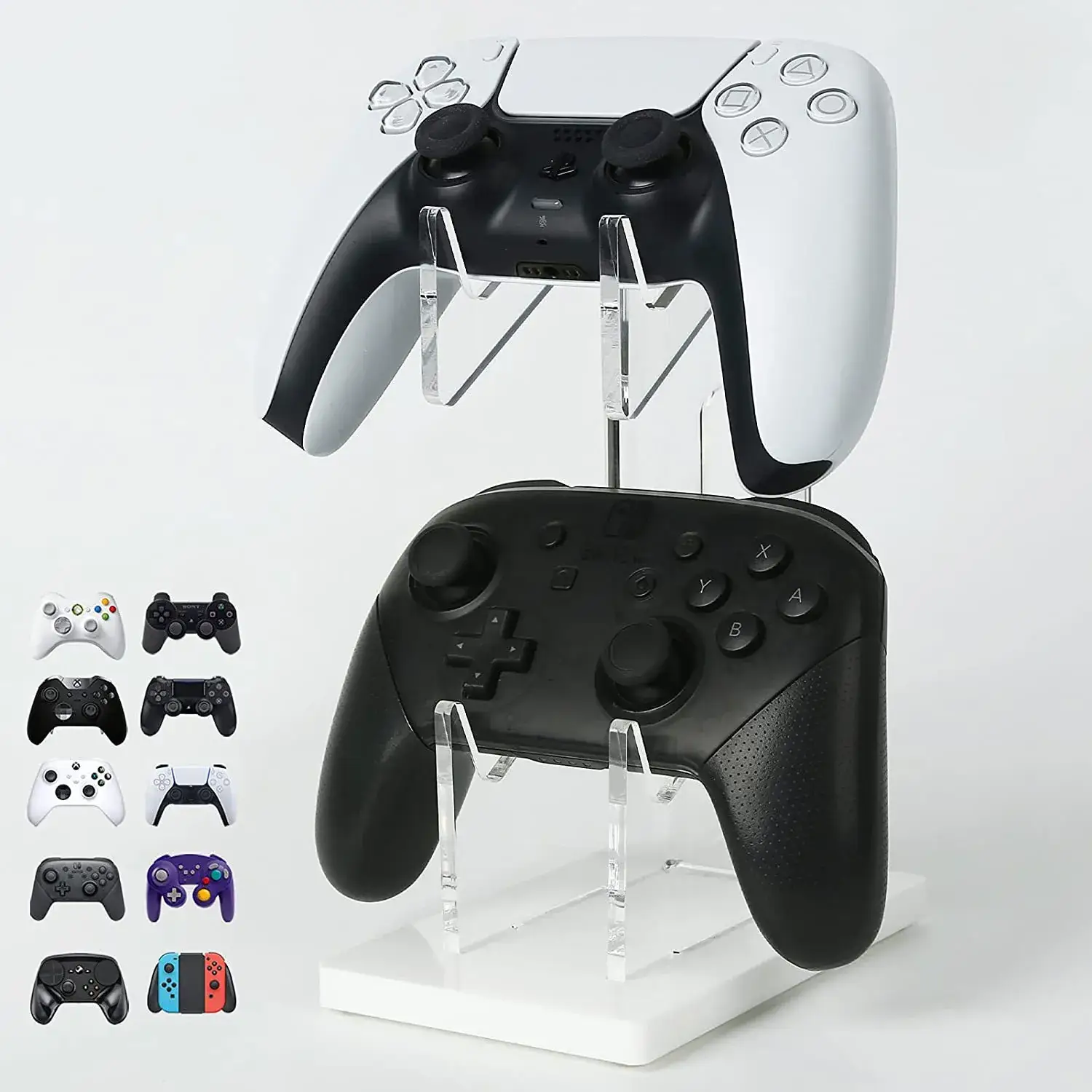 Transparent Blue PS4 Controller Stand for Gaming - Image 7