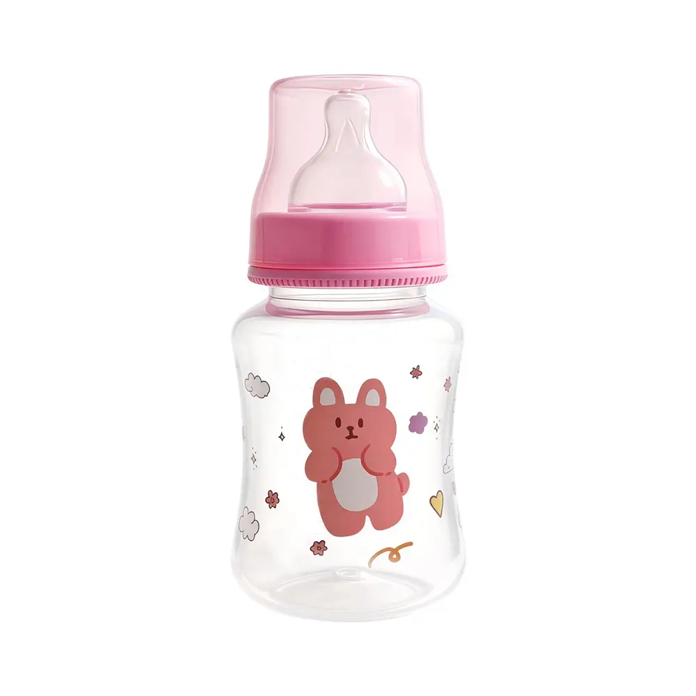 Manufacturer Wholesale Newborn Baby Bottles Food-Grade Plastic Pp Newborn Baby Bottles Anti-Colic Standard Wide-Mouth Bottles