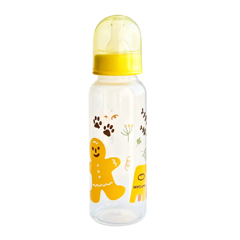 Manufacturer Wholesale Newborn Baby Bottles Food-Grade Plastic Pp Newborn Baby Bottles Anti-Colic Standard Wide-Mouth Bottles