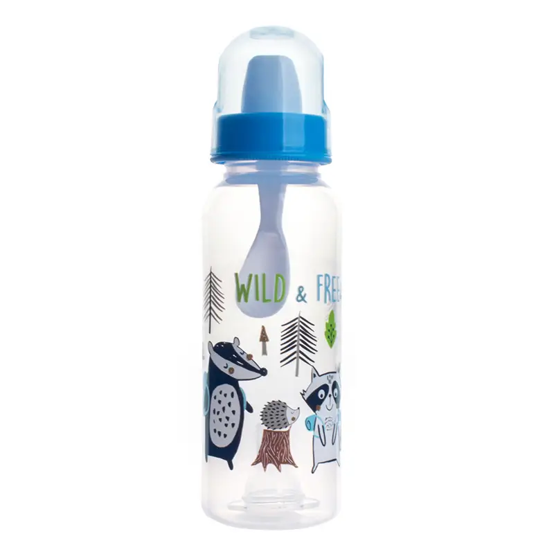 Manufacturer Wholesale Newborn Baby Bottles Food-Grade Plastic Pp Newborn Baby Bottles Anti-Colic Standard Wide-Mouth Bottles