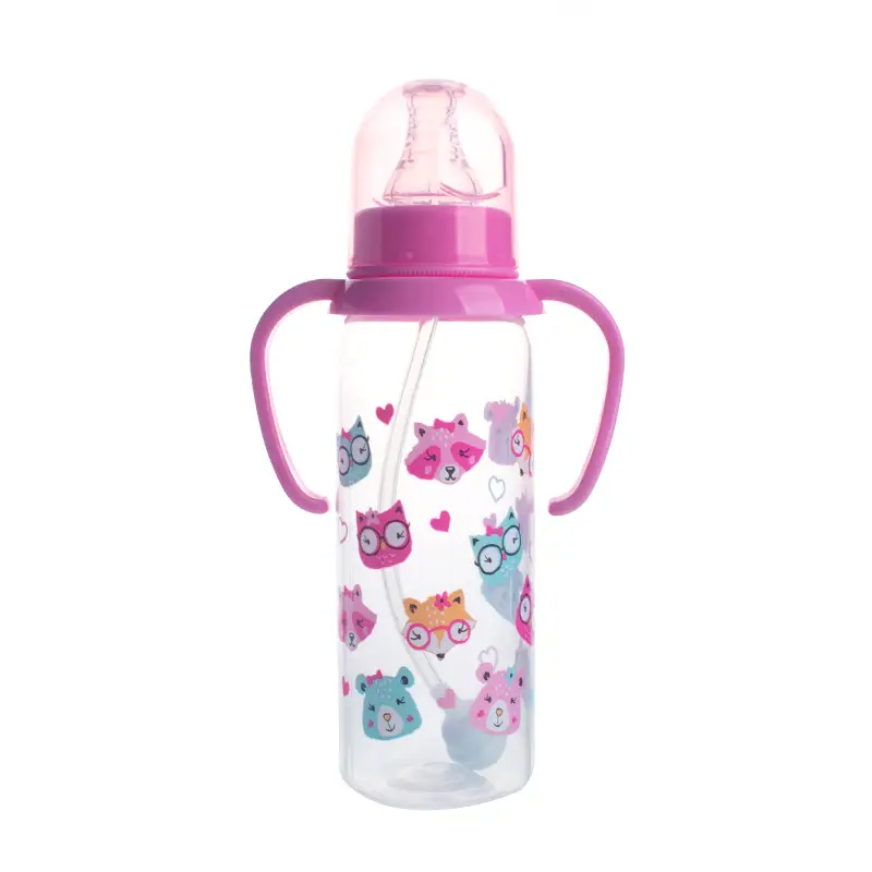 Manufacturer Wholesale Newborn Baby Bottles Food-Grade Plastic Pp Newborn Baby Bottles Anti-Colic Standard Wide-Mouth Bottles