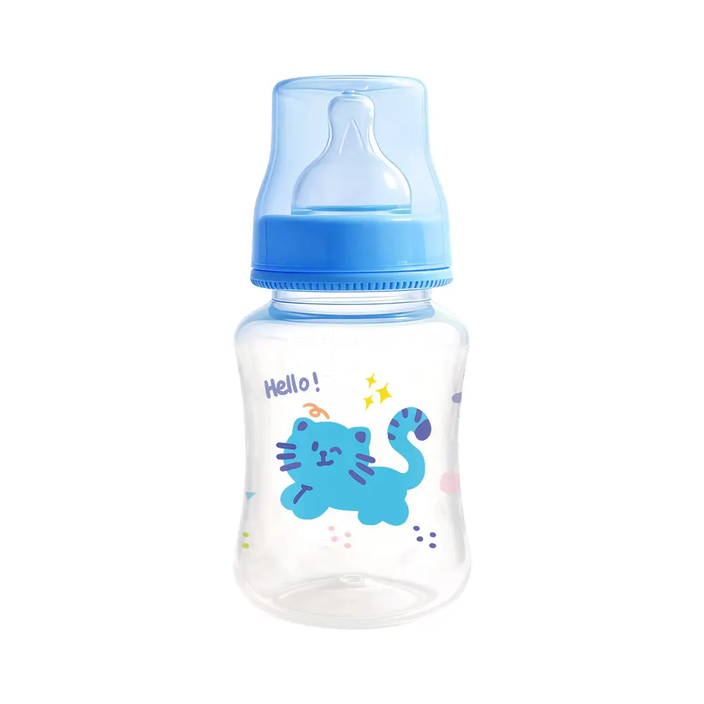 Manufacturer Wholesale Newborn Baby Bottles Food-Grade Plastic Pp Newborn Baby Bottles Anti-Colic Standard Wide-Mouth Bottles
