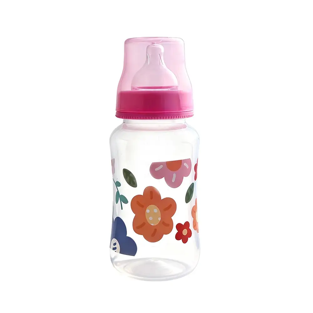 Manufacturer Wholesale Newborn Baby Bottles Food-Grade Plastic Pp Newborn Baby Bottles Anti-Colic Standard Wide-Mouth Bottles