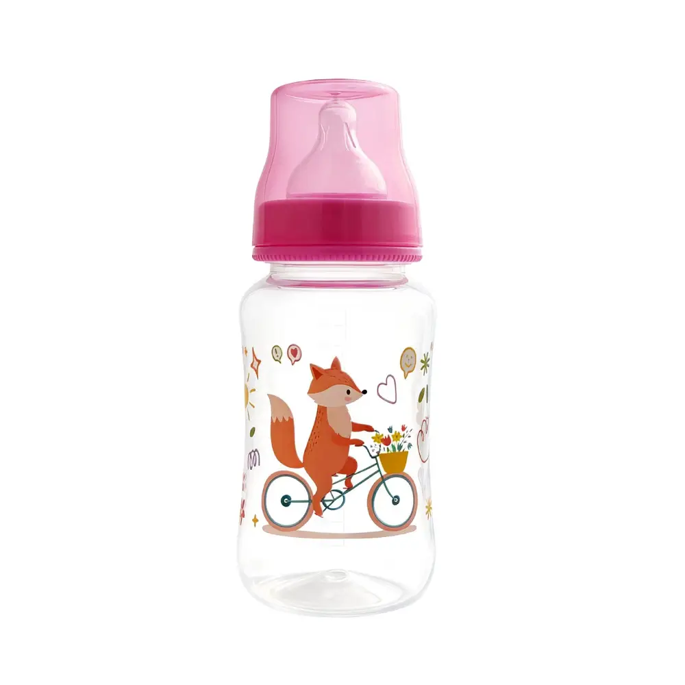 Manufacturer Wholesale Newborn Baby Bottles Food-Grade Plastic Pp Newborn Baby Bottles Anti-Colic Standard Wide-Mouth Bottles