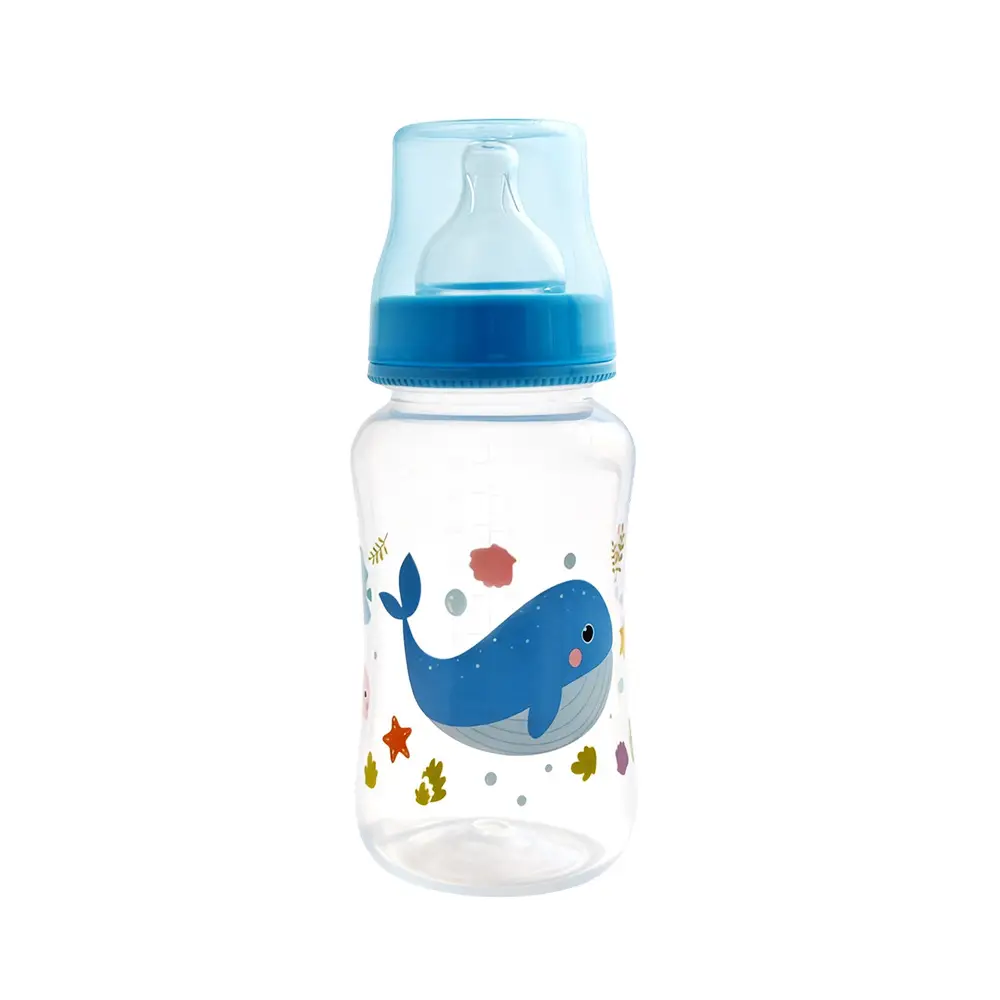 Manufacturer Wholesale Newborn Baby Bottles Food-Grade Plastic Pp Newborn Baby Bottles Anti-Colic Standard Wide-Mouth Bottles