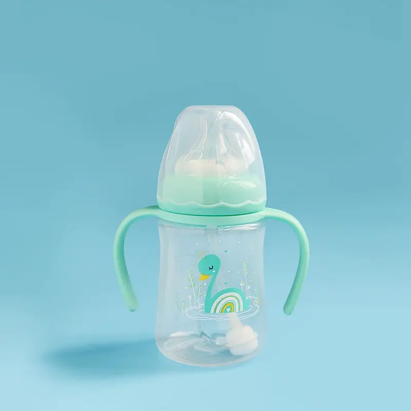 Manufacturer Wholesale Newborn Baby Bottles Food-Grade Plastic Pp Newborn Baby Bottles Anti-Colic Standard Wide-Mouth Bottles