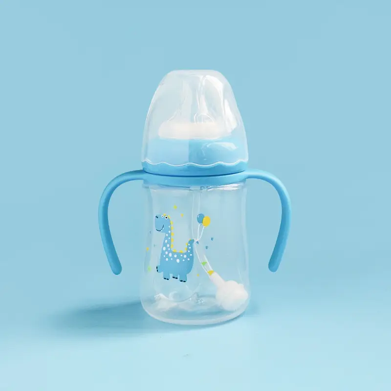 Manufacturer Wholesale Newborn Baby Bottles Food-Grade Plastic Pp Newborn Baby Bottles Anti-Colic Standard Wide-Mouth Bottles